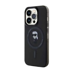 Futrola - maska Karl Lagerfeld Iml Magsafe Case Ikonik za iPhone 15 Pro (6.1) crna Full Original (KLHMP15LHFCKNOK) (MS).