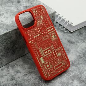 Futrola - maska MACHINERY za iPhone 14 (6.1) crvena (MS).