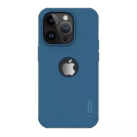 Futrola - maska Nillkin Super Frost Pro za iPhone 15 Pro (6.1) plava (logo cut) (MS).
