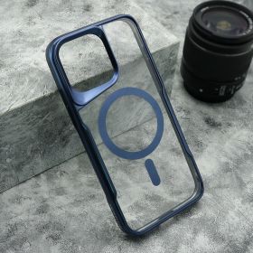 Futrola - maska PLATINUM MagSafe za iPhone 15 Pro Max (6.7) plava (MS).
