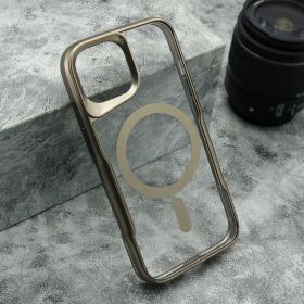 Futrola - maska PLATINUM MagSafe za iPhone 15 (6.1) zlatna (MS).