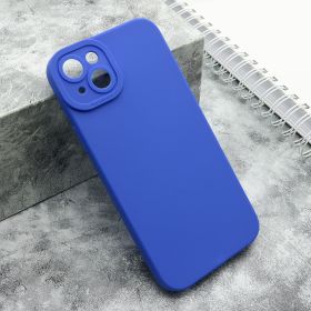 Silikonska futrola - maska Pro Camera za iPhone 15 Plus (6.7) tamno plava (MS).