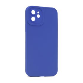 Silikonska futrola - maska Pro Camera za iPhone 12 6.1 tamno plava (MS).