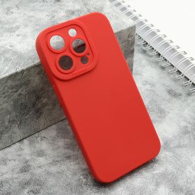 Silikonska futrola - maska Pro Camera za iPhone 15 Pro (6.1) crvena (MS).