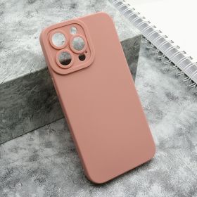 Silikonska futrola - maska Pro Camera za iPhone 15 Pro Max (6.7) roze (MS).