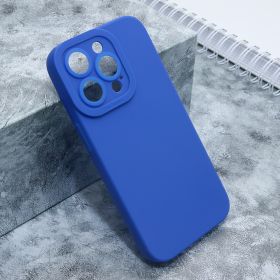Silikonska futrola - maska Pro Camera za iPhone 14 Pro (6.1) tamno plava (MS).