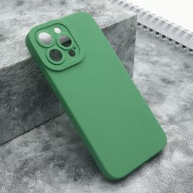 Silikonska futrola - maska Pro Camera za iPhone 14 Pro Max (6.7) tamno zelena (MS).