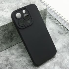 Silikonska futrola - maska Pro Camera za iPhone 15 Pro (6.1) crna (MS).