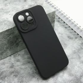 Silikonska futrola - maska Pro Camera za iPhone 15 Pro Max (6.7) crna (MS).