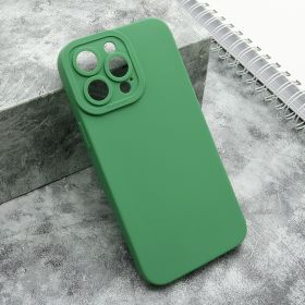 Silikonska futrola - maska Pro Camera za iPhone 15 Pro Max (6.7) tamno zelena (MS).