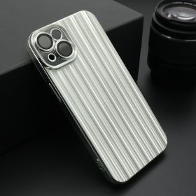 Futrola - maska SHINING LINE za iPhone 14 (6.1) srebrna (MS).