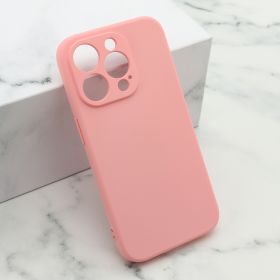 Futrola - maska Soft Silicone za iPhone 15 Pro (6.1) roze (MS).