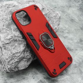 Futrola - maska Square Ring za iPhone 15 Plus (6.7) crvena (MS).