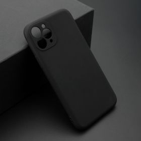 Futrola - maska ultra tanki KOLOR za iPhone 11 Pro (5.8) crna (MS).