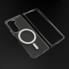 Futrola - maska STANDARD MagSafe za Samsung F946 Galaxy Z Fold 5 5G providna (bela) (MS).