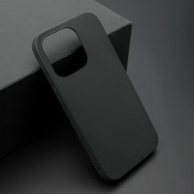 Futrola - maska ultra tanki KOLOR za iPhone 14 Pro Max crna (MS).