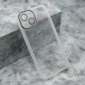 Futrola - maska Transparent COLOR za iPhone 14 (6.1) bela (MS).