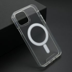 Futrola - maska STANDARD MagSafe za iPhone 12 Pro (6.1)providna (bela) (MS).