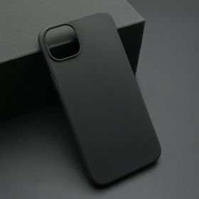 Futrola - maska ultra tanki KOLOR za iPhone 15 Plus (6.7) crna (MS).