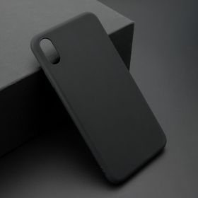 Futrola - maska ultra tanki KOLOR za iPhone XS Max crna (MS).