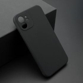 Futrola - maska ultra tanki KOLOR za iPhone 12/12 Pro (6.1) crna (MS).