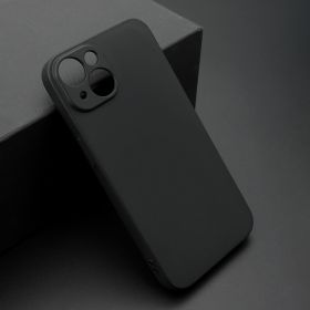 Futrola - maska ultra tanki KOLOR za iPhone 14 crna (MS).