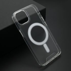 Futrola - maska STANDARD MagSafe za iPhone 14 (6.1)providna (bela) (MS).