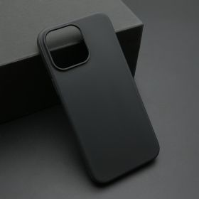 Futrola - maska ultra tanki KOLOR za iPhone 15 Pro Max (6.7) crna (MS).