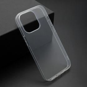 Futrola - maska ultra tanki PROTECT silikon za iPhone 14 Pro providna (bela) (MS).