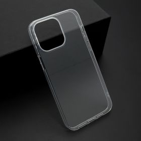 Futrola - maska ultra tanki PROTECT silikon za iPhone 15 Pro Max (6.7) providna (bela) (MS).