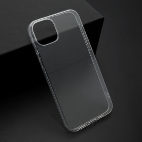Futrola - maska ultra tanki PROTECT silikon za iPhone 15 Plus (6.7) providna (bela) (MS).