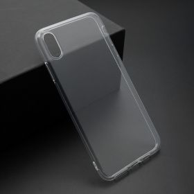 Futrola - maska ultra tanki PROTECT silikon za iPhone XS Max providna (bela) (MS).