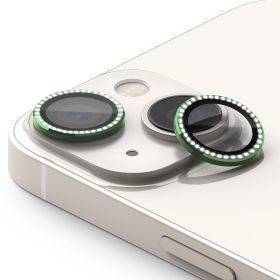 Zastita za kameru DIAMOND za iPhone 15 (6.1)/iPhone 15 Plus (6.7) zelena (MS).