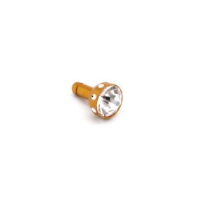 Kapica Slušalice handsfree 3,5 mm charm velika zlatna.