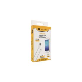 USB Data kabl Teracell za iPhone Lightning beli 1m.