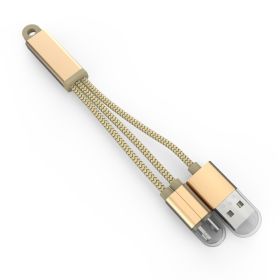USB Data kabl LDNIO LC89 sa priveskom za iPhone lightning/micro USB zlatni.