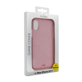 Futrola - maska Puro Shine za iPhone X roze.