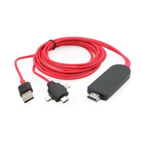 Kabl HDMI na USB type C lightning micro USB 1.5m.