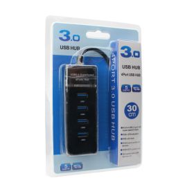 USB 3.0 HUB 4 porta JWD-U36 crni.