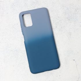 Futrola - maska Double Color za Samsung A037 Galaxy A03s svetlo plava-tamno plava.