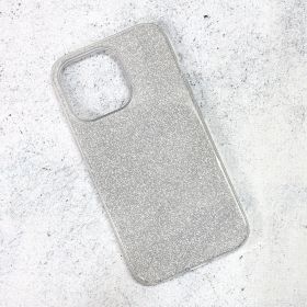 Futrola - maska Crystal Dust za iPhone 13 Pro 6.1 srebrna.