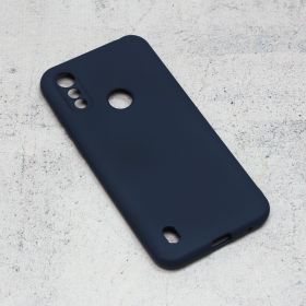 Futrola - maska Teracell Giulietta za Motorola Moto E6i mat tamno plava.