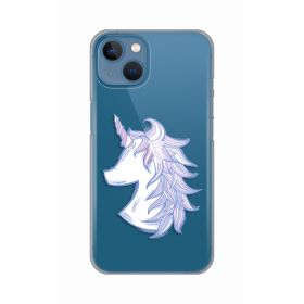 Silikonska futrola - maska print Skin za iPhone 13 6.1 Purple Unicorn.