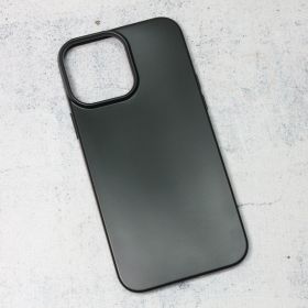 Silikonska futrola - maska Skin za iPhone 13 Pro Max 6.7 mat crna.