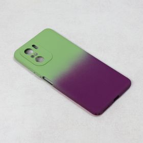 Futrola - maska Double Color za Xiaomi Poco F3/Mi 11i zeleno-ljubicasta.