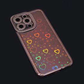 Futrola - maska Heart IMD za iPhone 13 Pro 6.1 roze.