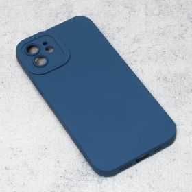Futrola - maska Silikon Pro Camera za iPhone 12 6.1 tamno plava.