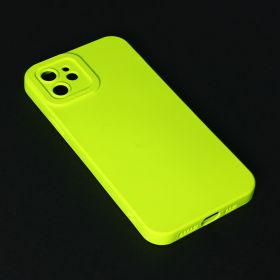Futrola - maska Silikon color za iPhone 12 6.1 svetlo zelena.