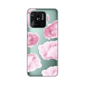Silikonska futrola - maska print Skin za Xiaomi Redmi 10C Pink Clouds.