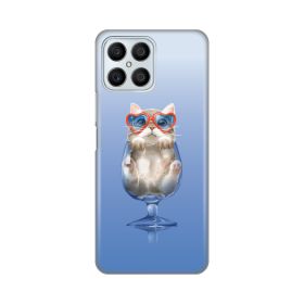 Silikonska futrola - maska print za Huawei Honor X8 Funny Cat.